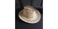 Chapeau Cowboy Western Feutre beige